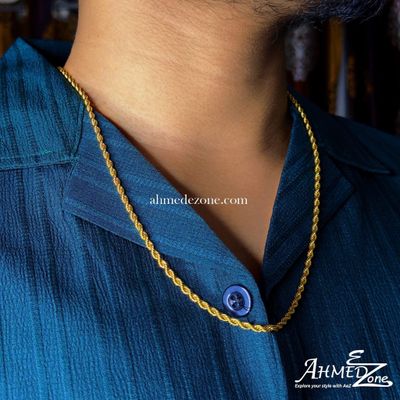 3mm Twist Rope Combo Chain + Bracelet (Golden Edition)_img_2