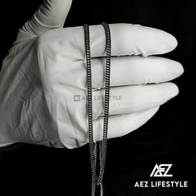 3mm Cuban Link Neck Chain Silver Edition_img_0