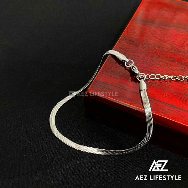 Flat Snake Bracelet (Silver Edition)