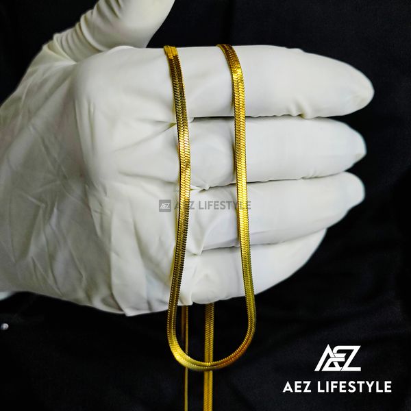 Premium Golden Flat Neck Chain Unisex Chain