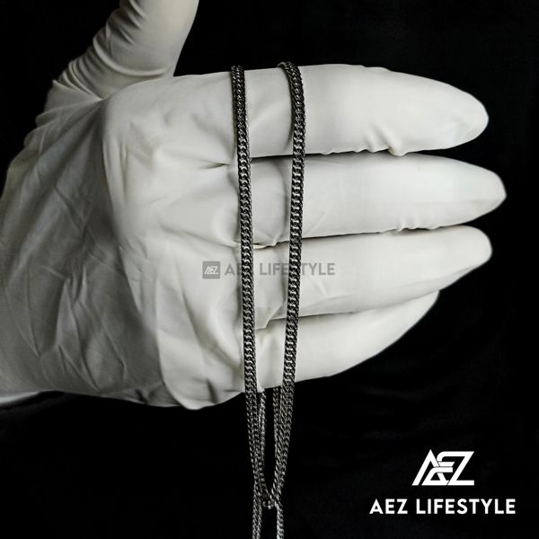 3mm Cuban Link Neck Chain Silver Edition