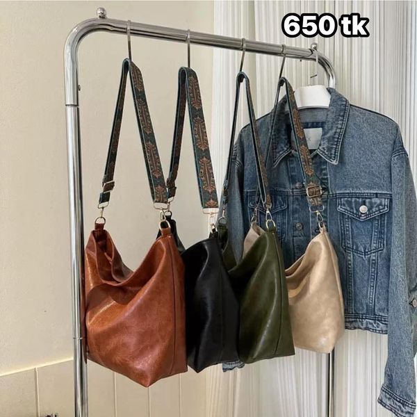 NS4838-Wide Strap Shoulder Bag