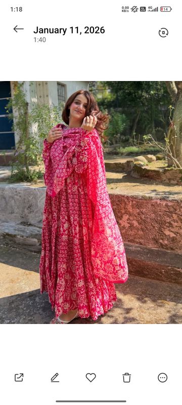 প্রিমিয়াম কটন ফ্লোরাল গাউন থ্রি-সেট - Image 5