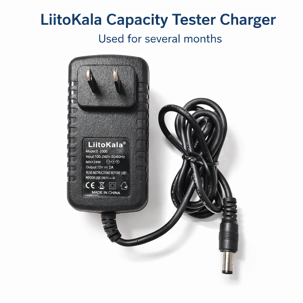 LiitoKala 12V 2A Power Adapter for Capacity Tester