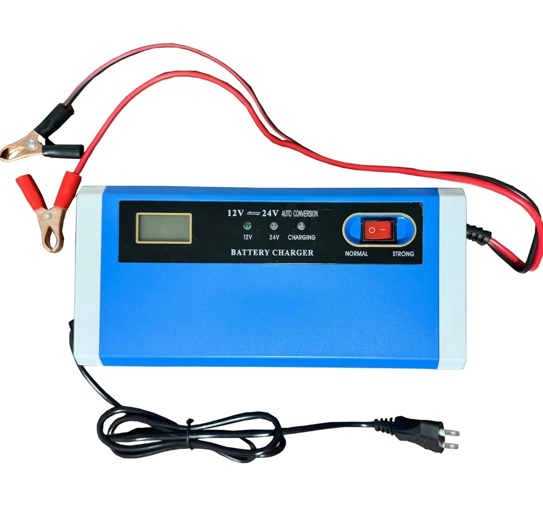12V/24V 20A Digital Automatic Battery Charger PL2024A Yellow