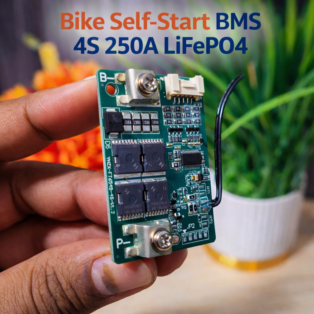 Bike Self-Start BMS 4S 250A LiFePO4 High Peak Cranking Protection Board with Temperature Sensor_img_2