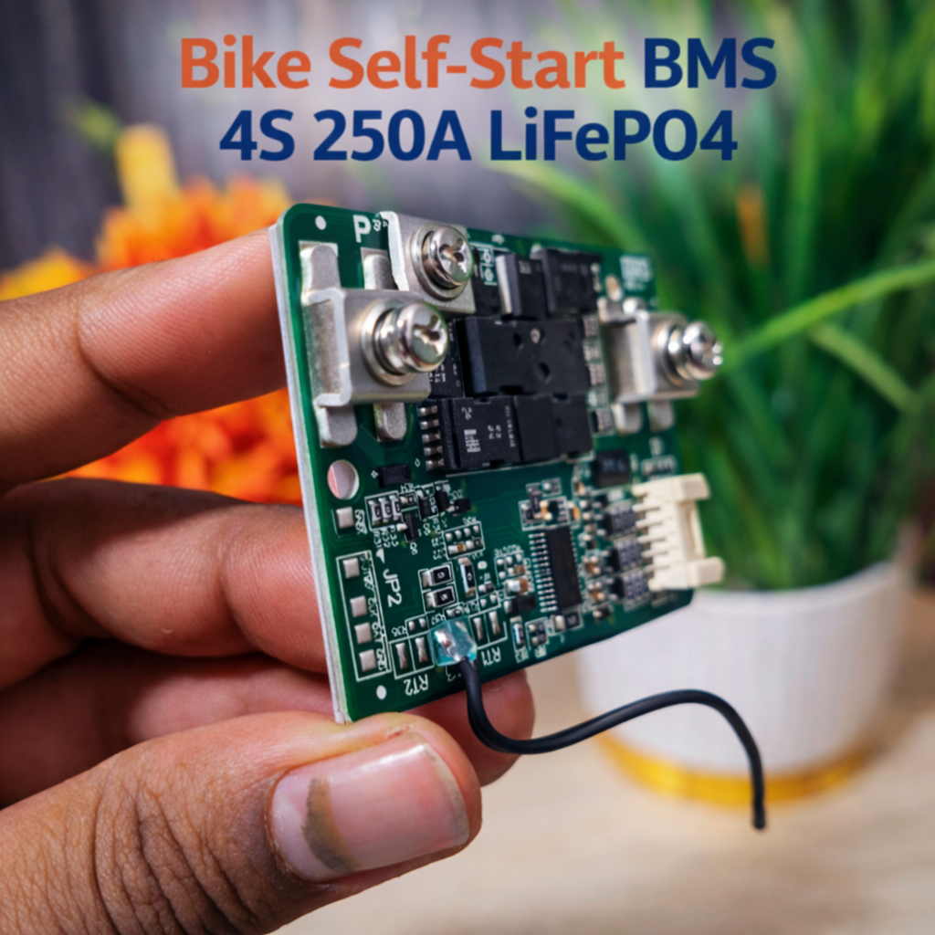 Bike Self-Start BMS 4S 250A LiFePO4 High Peak Cranking Protection Board with Temperature Sensor_img_1