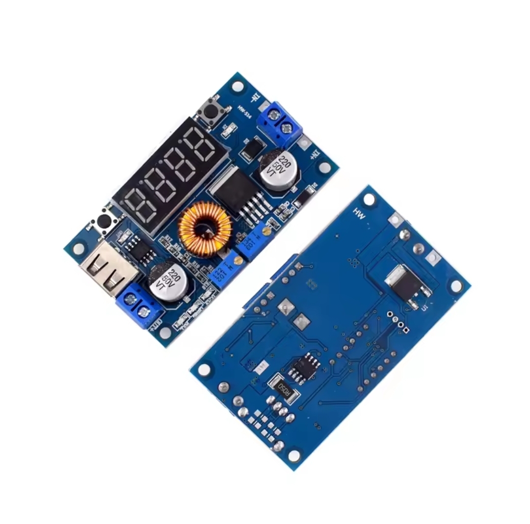 XL4015 75W 5A DC-DC Adjustable Buck Converter Module with Digital Voltmeter & USB Output_img_2