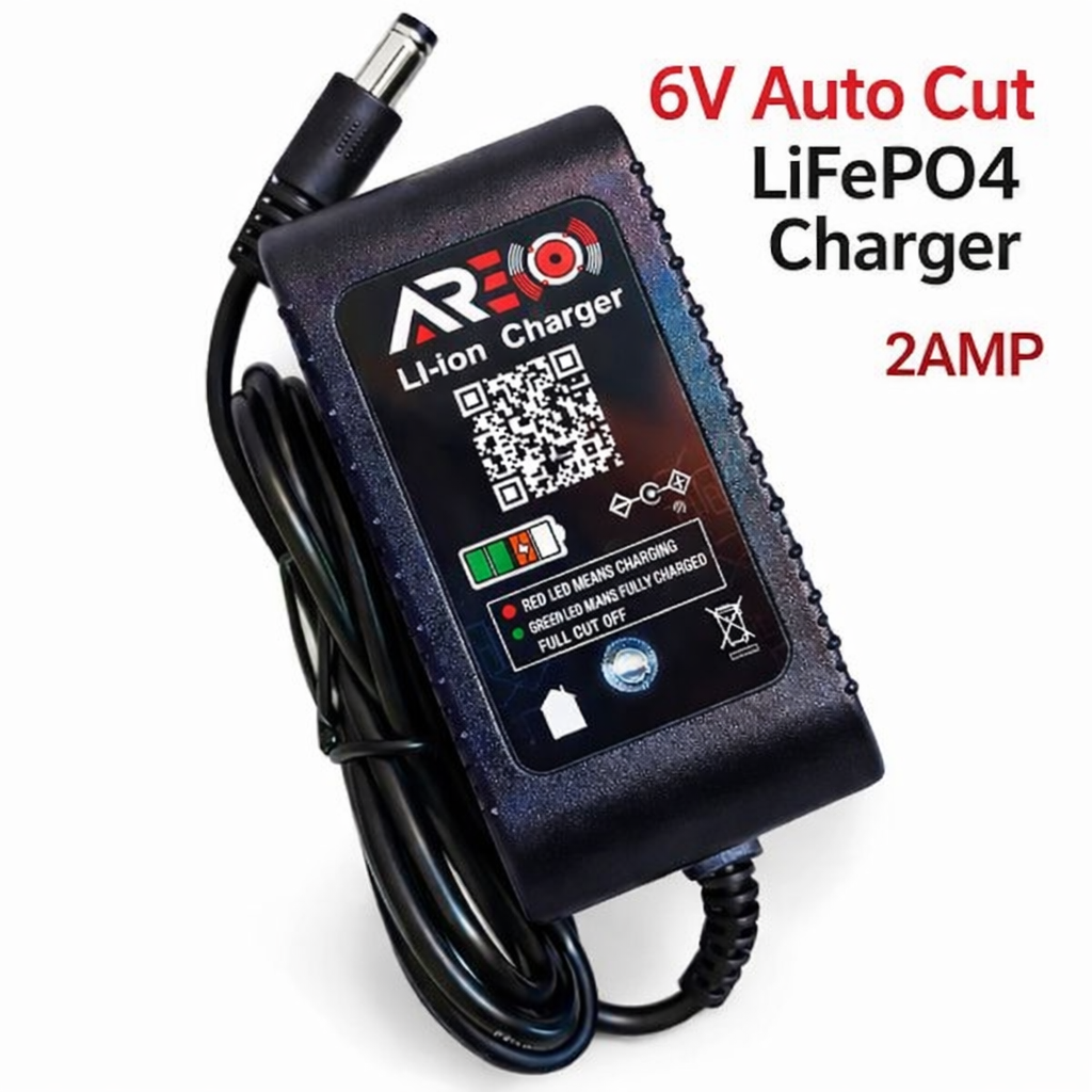 2S 6.4V LiFePO4 Auto Cut Battery Charger