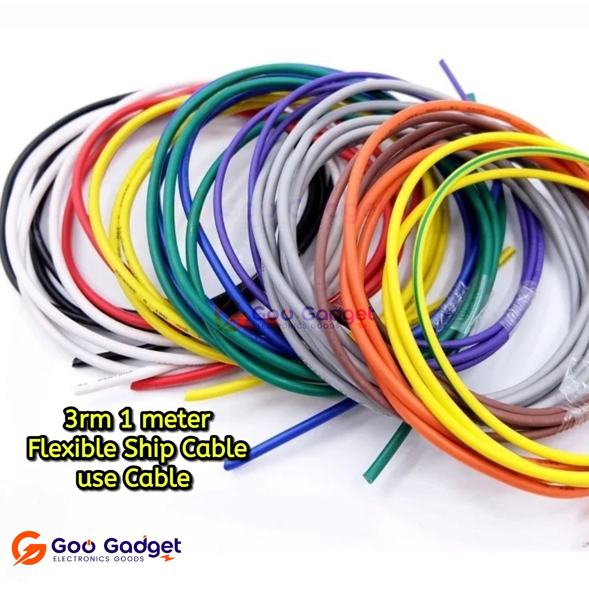 3RM Flexible Ship Use Cable 1 Meter 1 Pair Reclaimed Marine Grade Wire