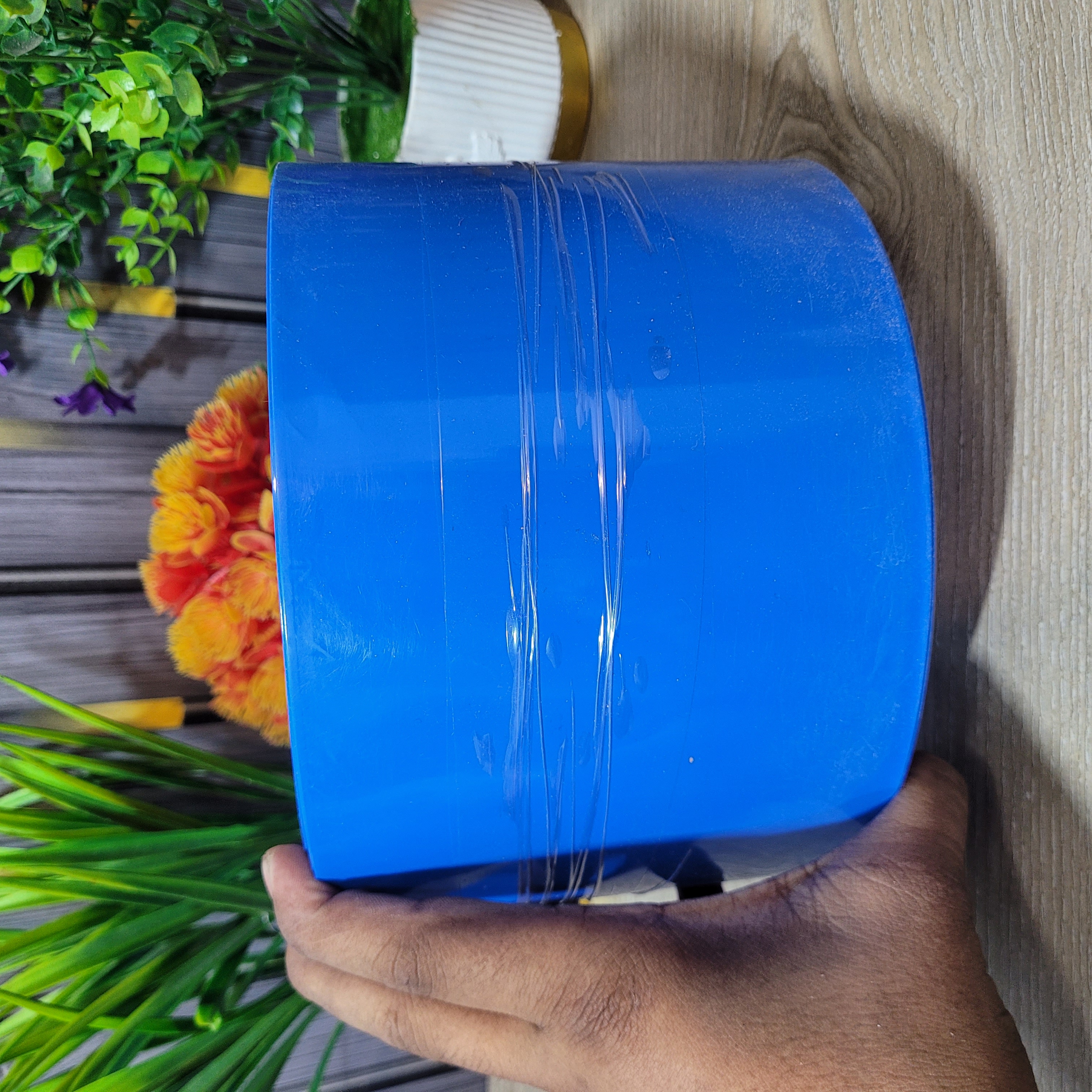 1ft 130mm Heat Shrink Tube Battery Pack Wrapping PVC Sleeve Blue