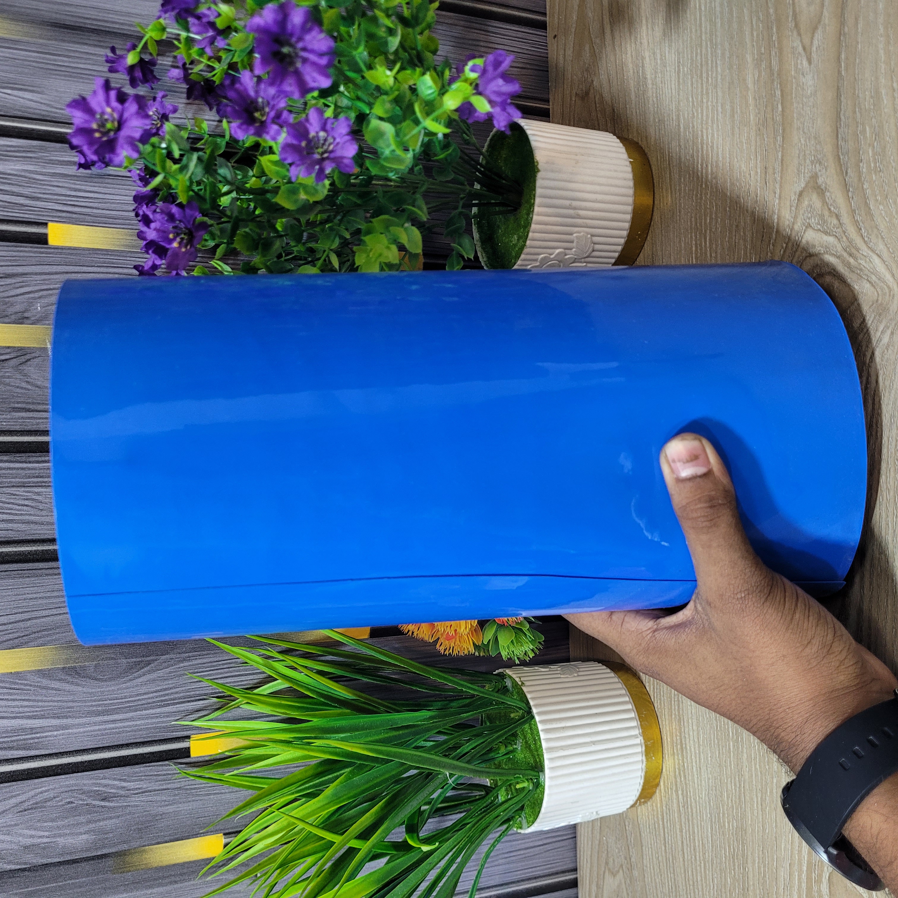 1ft 300mm Heat Shrink Tube Battery Pack Wrapping PVC Sleeve Blue