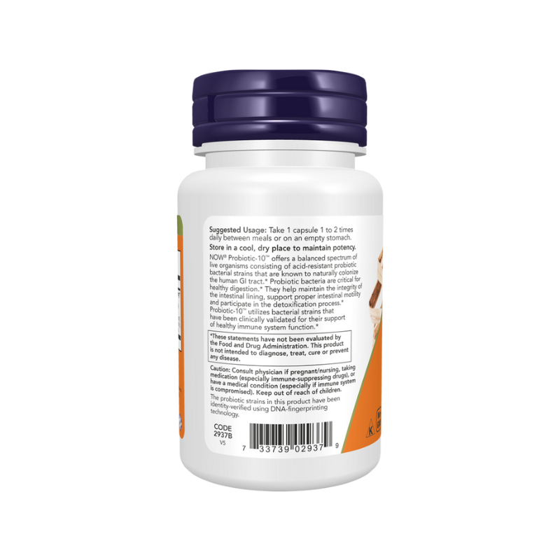 NOW Probiotic-10™ 25 Billion 50 Veg Capsules - Made in USA_img_2
