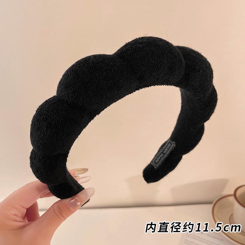 SHEIN Style Hair Band Imported Style Soft Cloud Sponge High Cranial Top Hair Hoop_img_1