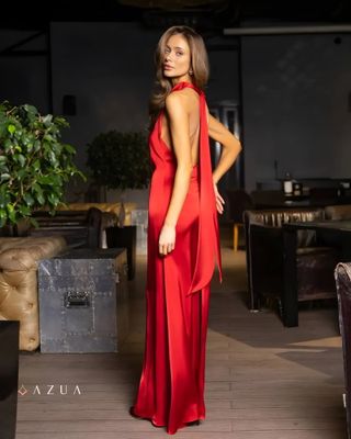 Satin Halterneck Maxi Dress_img_1