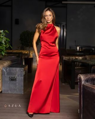 Satin Halterneck Maxi Dress_img_0