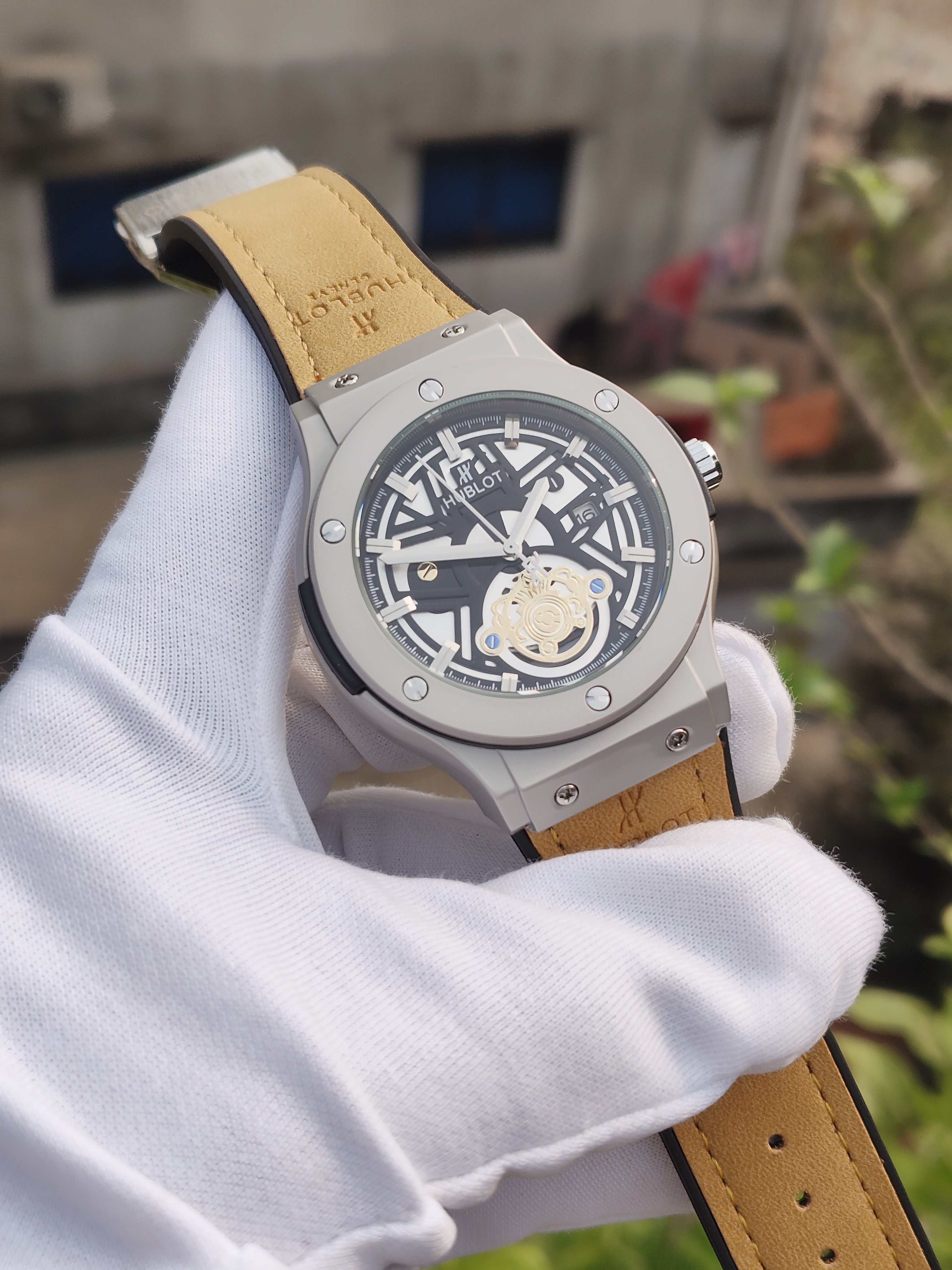 Hublot belt silicon strap leather finishing_img_6