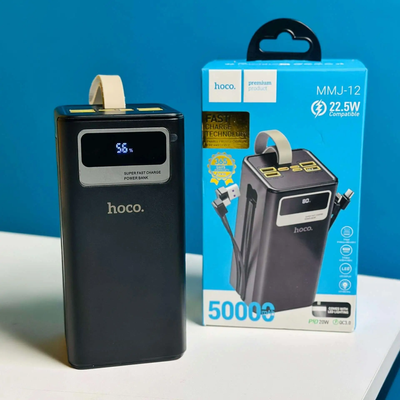 Hoco MMJ12 Plentiful 22.5W 50000mAh Power Bank with LED Lighting - Black_img_2