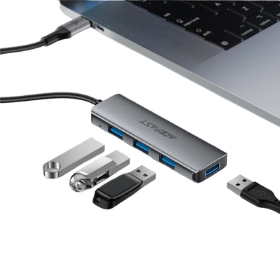 ACEFAST J15 4 in 1 USB-C Hub 5Gbps High Speed Data Transfer USB 3.0 Docking Station_img_1