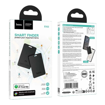 Hoco E102 Nida Dual Card Type Anti-Lost Device- Black_img_1