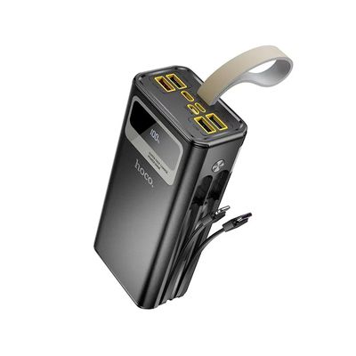 Hoco MMJ-06 30000mAh 22.5W Power Bank with Built-in Cable - Black_img_2