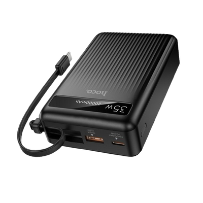 Hoco MMJ-04 20000mAh 35W PD Fast Charging Power Bank - Black_img_2