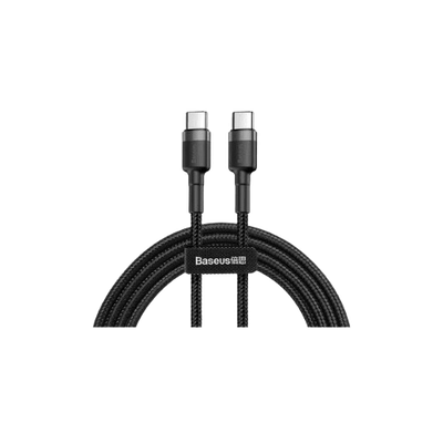 Baseus Cafule Series Type-C to C 60W Flash Charging Data Cable 1M - Black_img_0