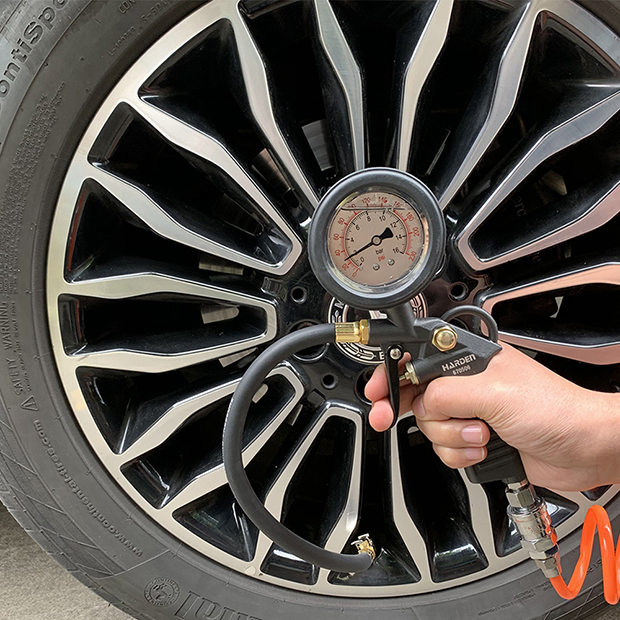 HARDEN Car Tire Inflator with Oil-Filled Pressure Gauge, Tire Pressure Gauge Model: 670506_img_5