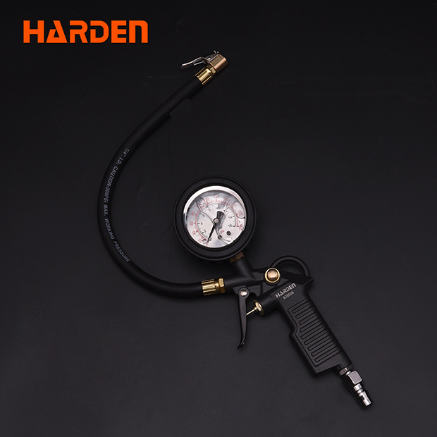 HARDEN Car Tire Inflator with Oil-Filled Pressure Gauge, Tire Pressure Gauge Model: 670506_img_6
