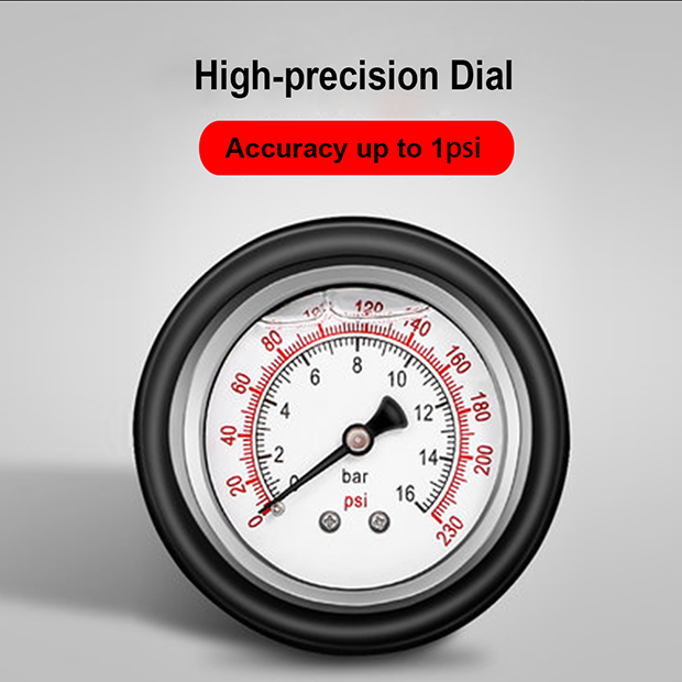 HARDEN Car Tire Inflator with Oil-Filled Pressure Gauge, Tire Pressure Gauge Model: 670506_img_7