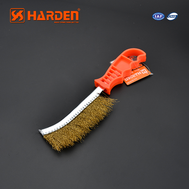 HARDEN 620140 Copper Wire Brush | 225mm PVC Handle | Rust Removal & Polishing | Model: 620140_img_2