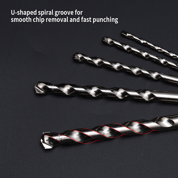 HARDEN 5 Pcs Masonry Drill Bit Set | Carbide Tipped | For Concrete, Brick, Stone | Model: 610285_img_5