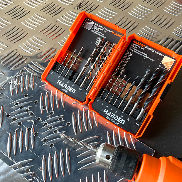 HARDEN 16 Pcs Multi-Material Drill Bit Set | HSS, Wood & Masonry Bits | For Metal, Wood, Concrete | Model: 610289_img_2
