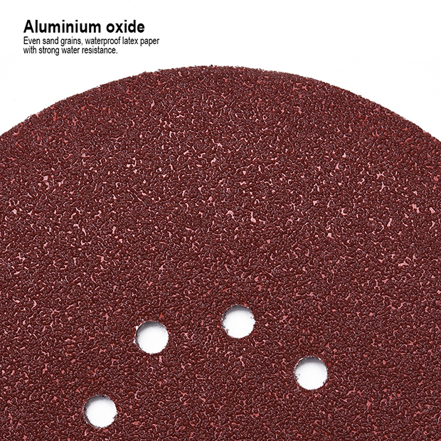 HARDEN 10Pcs 9" Sanding Disc Packs ( 60 Grid | 80 Grid | 1200 Grid ) Velco Disc Flap Disc Paper; Model: 611784 | 611785 | 611787_img_2