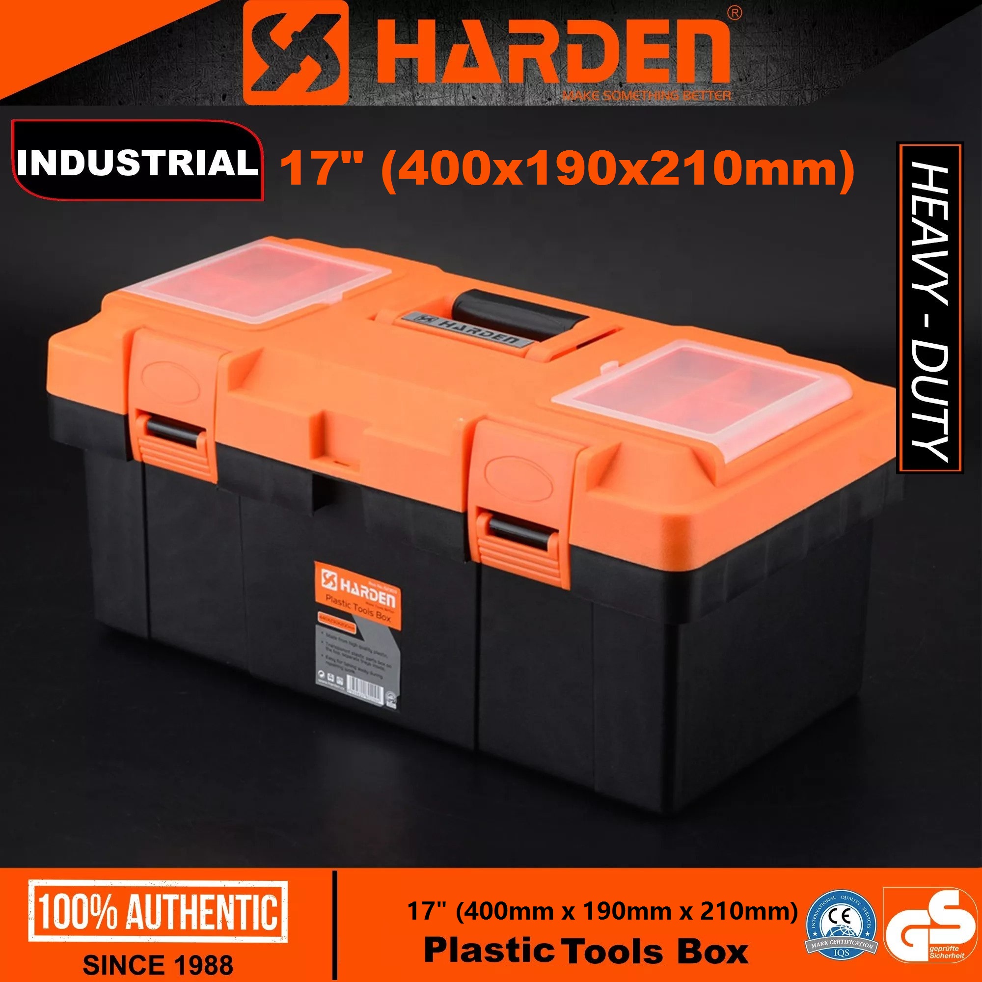 HARDEN Plastic Tools Box ( 15" | 17" | 18" ), Durable & Lightweight; Models: 520301 | 520301 | 520228_img_8