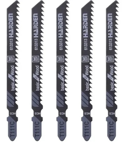 HARDEN 613311 5pcs Jig Saw Blade set for Wood ( T101B | T111C | T144D | T244D ); Ideal for Wood Use; Model: 613311 | 613313 | 613315 | 613318_img_4