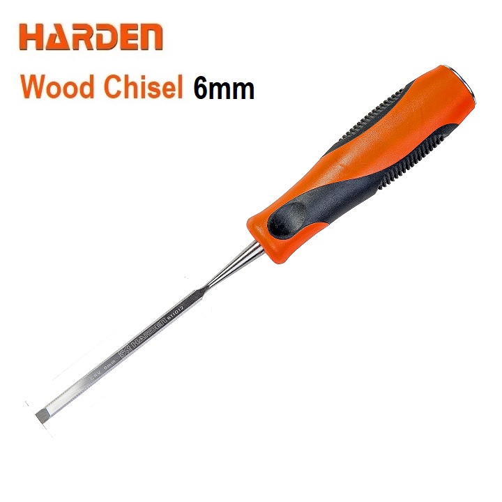 HARDEN Wood Chisel 6 | 10 | 13 | 16 | 19 | 22 | 25 | 32mm; Model: 611012 to 611019; Cr-V material