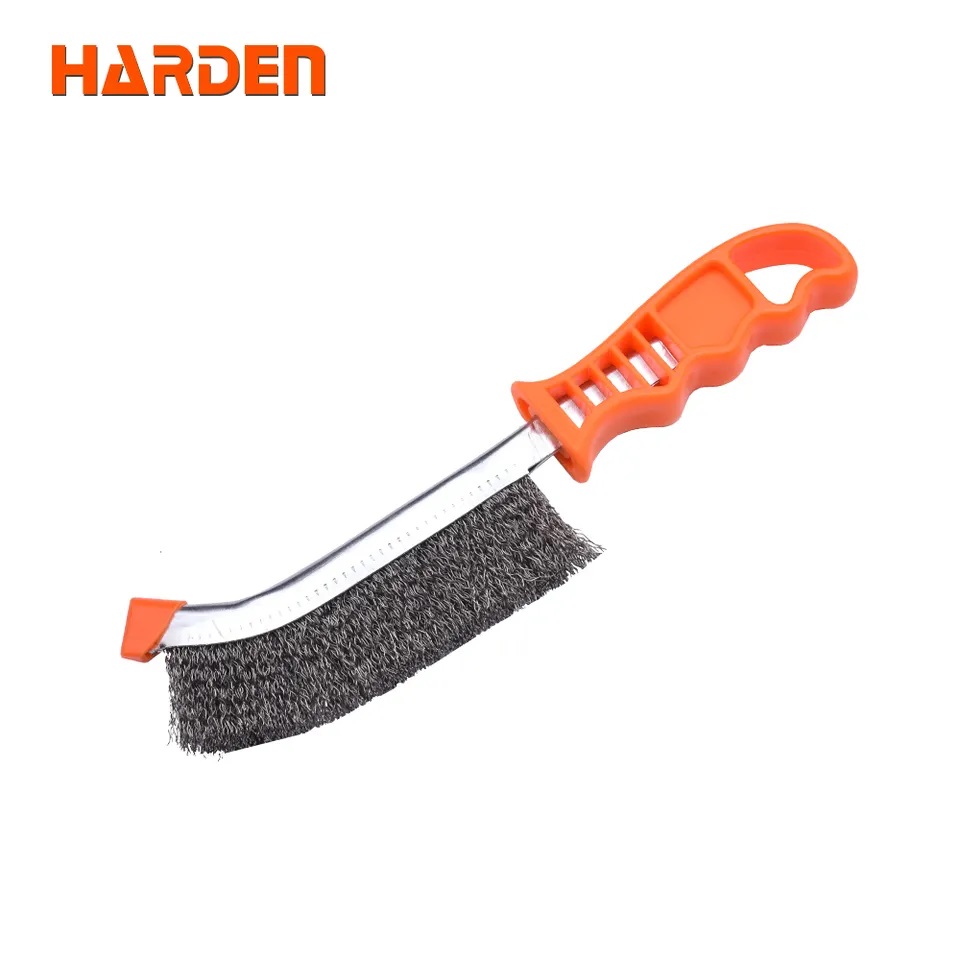 HARDEN 620140 Copper Wire Brush | 225mm PVC Handle | Rust Removal & Polishing | Model: 620140