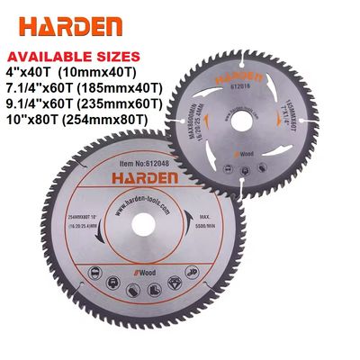 HARDEN Circular Saw Blades for Wood | Multi-Size Options | High-Tooth Count for Clean Cuts; Models: 612004 | 612016 | 612036 | 612048_img_0
