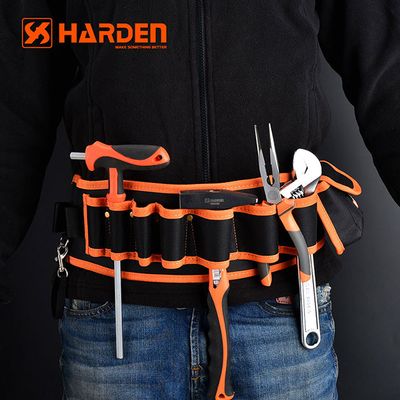 HARDEN Waist Tool Bag; Belt Type : 1200 x 125mm; Waterproof Wear-Resistant Networking Electrician Waist Hand Tool Bag for Plumbers 520511_img_3