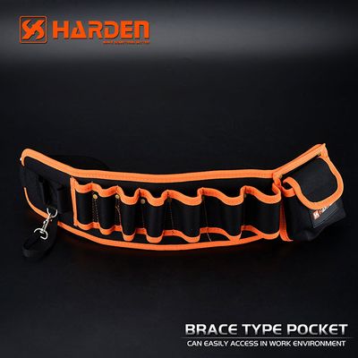 HARDEN Waist Tool Bag; Belt Type : 1200 x 125mm; Waterproof Wear-Resistant Networking Electrician Waist Hand Tool Bag for Plumbers 520511_img_4