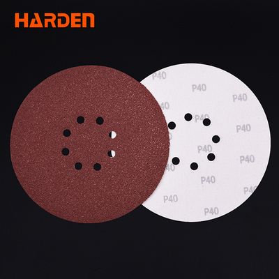 HARDEN 10Pcs 9" Sanding Disc Packs ( 60 Grid | 80 Grid | 1200 Grid ) Velco Disc Flap Disc Paper; Model: 611784 | 611785 | 611787_img_1