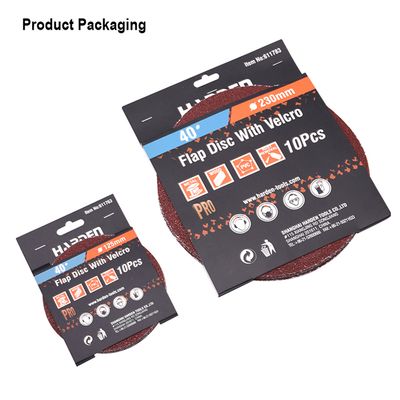 HARDEN 10Pcs 9" Sanding Disc Packs ( 60 Grid | 80 Grid | 1200 Grid ) Velco Disc Flap Disc Paper; Model: 611784 | 611785 | 611787_img_6