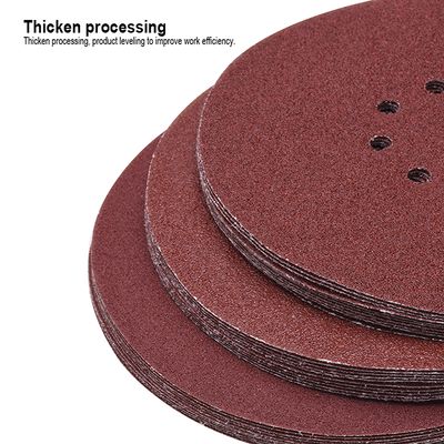 HARDEN 10Pcs 9" Sanding Disc Packs ( 60 Grid | 80 Grid | 1200 Grid ) Velco Disc Flap Disc Paper; Model: 611784 | 611785 | 611787_img_5
