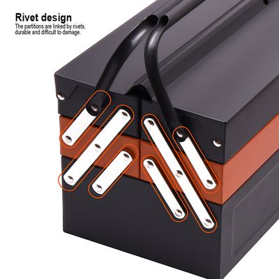 HARDEN 21.5" Metal Tools Box, 5 Draw (530x200x200mm) steel tools box; 520203_img_3