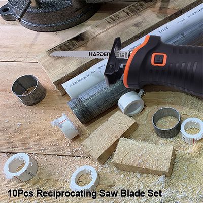 HARDEN 10 Pcs Reciprocating Saw Blade Set | Multi-Material Cutting | Wood & Metal Blades | Model: 613460_img_5