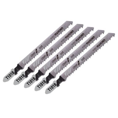HARDEN 613311 5pcs Jig Saw Blade set for Wood ( T101B | T111C | T144D | T244D ); Ideal for Wood Use; Model: 613311 | 613313 | 613315 | 613318_img_3