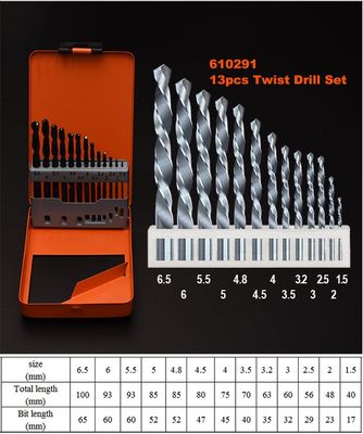 HARDEN 13 Pcs Twist Drill Bit Set | HSS Material | Metric Sizes (1.5–6.5mm) | Model: 610291_img_7