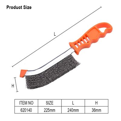 HARDEN Copper Wire Brush | 225mm PVC Handle | Rust Removal & Polishing | Model: 620140_img_1