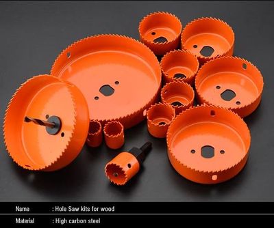 HARDEN 16 Pcs Professional Hole Saw Kit | High Carbon Steel | 12 Sizes (19–127mm) | Model: 610548_img_4